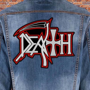 Death BACK patch. Sew On patch.