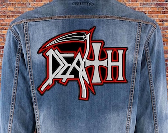 Death BACK patch. Sew On patch.