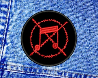 Noise patch. Sew On patch.