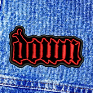 Down patch. Sew On patch.