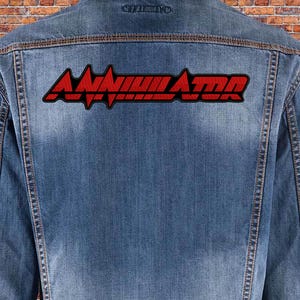Écusson Annihilator à coudre au dos.