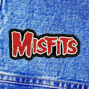 Misfits-logotypmärke. Sy-på-märke.