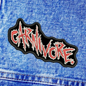 Carnivore patch. Sew On patch.