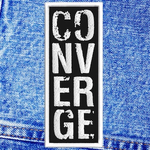 Converge patch. Sew On patch.