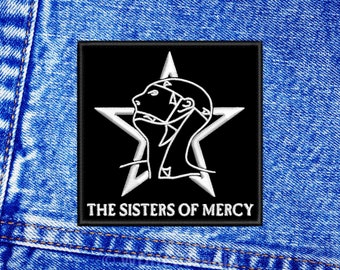 IRON ON CLASSIC ROCK MUSIC a TWO THE SISTERS OF MERCY PATCHES SEW 