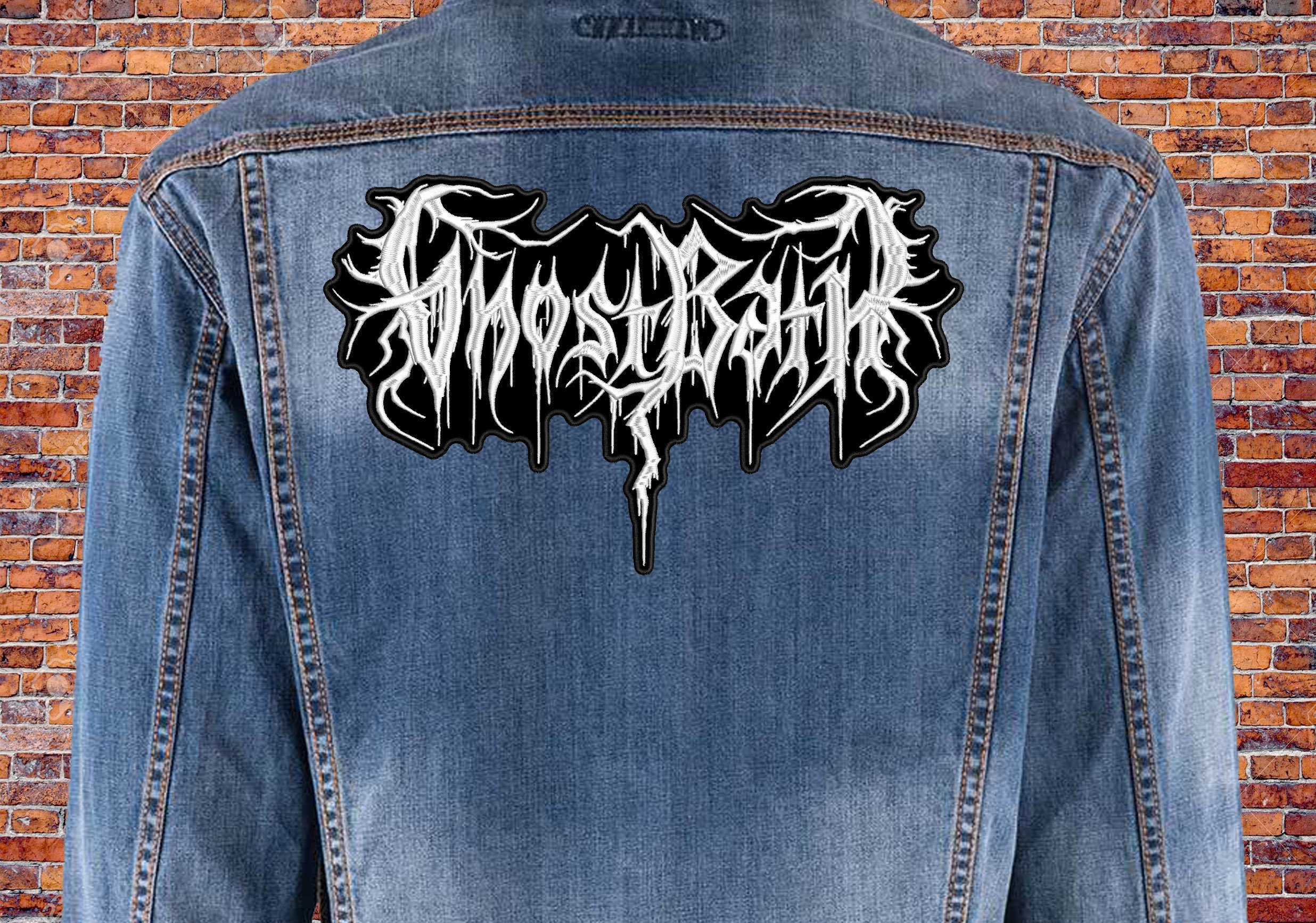 Ghost Bath back patch. Sew On patch. Etsy