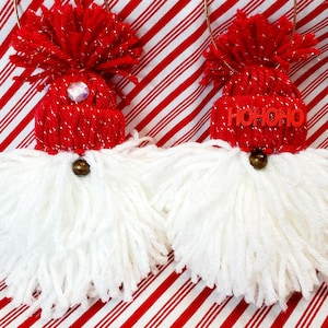Gnome Santa Ornaments