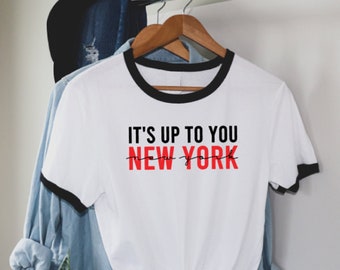 New York Tee, RUFC Football Fan New York Rotherham United T Shirt, Unisex Red Print TShirt Gift For Miller