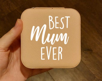 Mum Jewellery Box, Travel Jewellery Case, Jewellery Gift For Mum, Mum Ring Box, Gift For Mummy, Mother's Day Gift