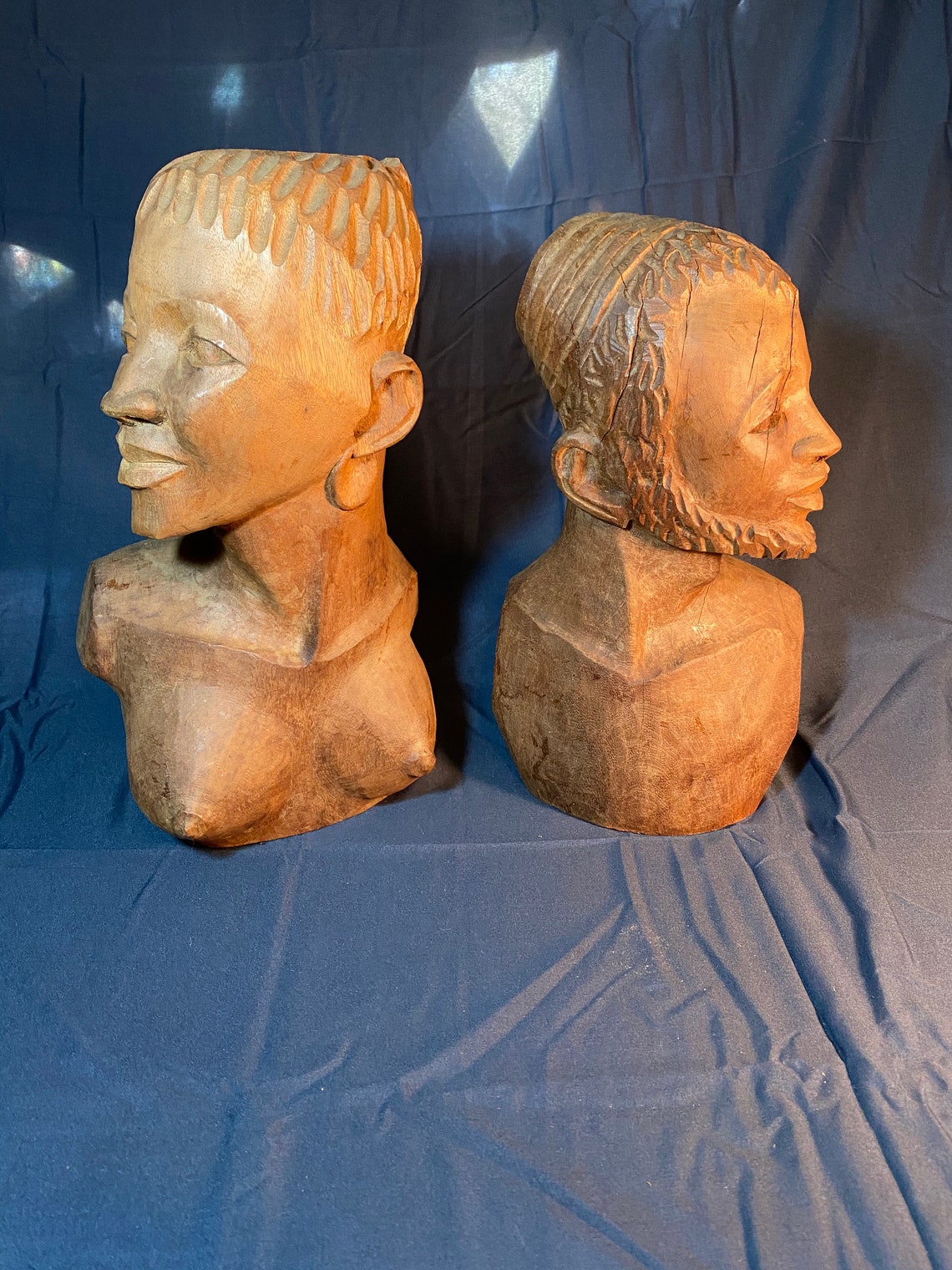 Handcarved African Wooden Statues Etsy