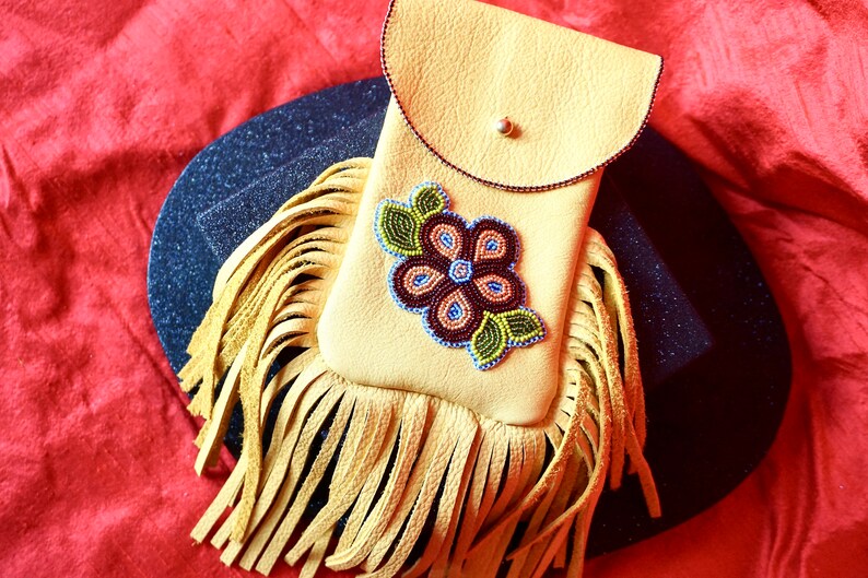 Beaded Leather Belt Bag,Beaded Leather Belt Pouch,Leather Belt Bag,Leather Pouch,Boho Belt shops Bag