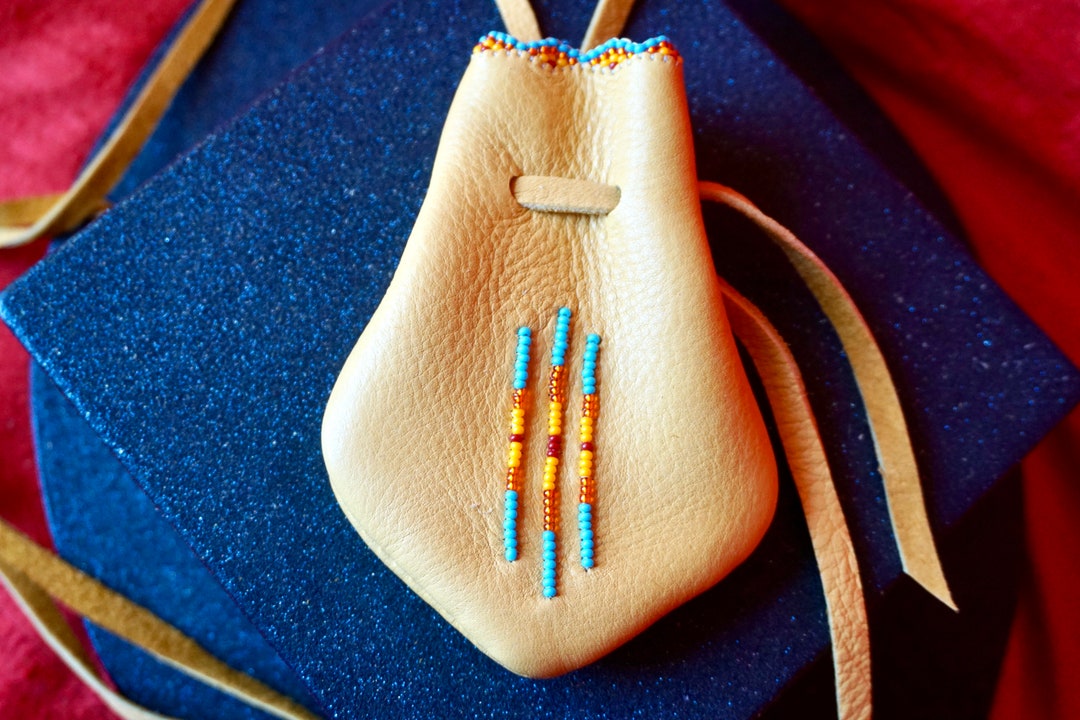 Leather Medicine Bagleather Medicine Pouchdeer Leather Etsy