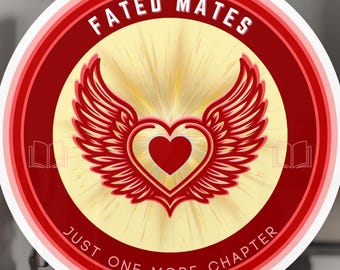 Artículos de Fated Mates Bookish / Regalos para clubes de lectura / Pegatina para botella de agua, vinilo adhesivo
