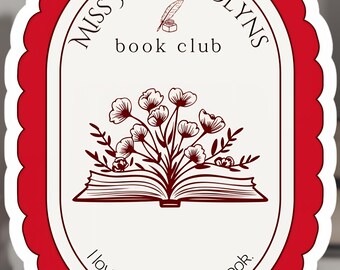 Pegatina del Club de Lectura de Willa Colyns / Vinilo decorativo de la serie FBAA, ideal para decorar portátiles y agendas.