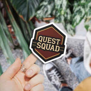 Pegatina de Quest Squad / Parche de Ridoc Gamlin Basgiath / Vinilo adhesivo de Onyx Storm Dragon Rider imagen 3