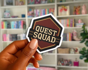 Pegatina de Quest Squad / Parche de Ridoc Gamlin Basgiath / Vinilo adhesivo de Onyx Storm Dragon Rider