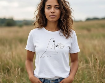 Camiseta "Rostro no reconocido, problemas del primer mundo en el más allá" / Artículos paranormales sobre fantasmas