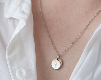 Tiny Middle Finger Necklace for Women, Middle Finger Jewelry, Coworker Leaving Gift for Woman, Funny Gifts for Best Friend