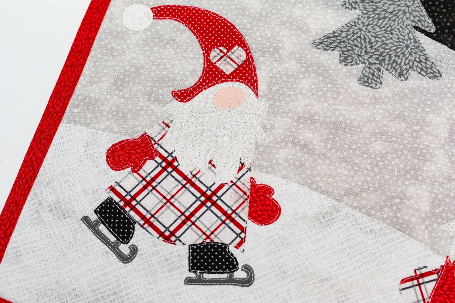 Gnome Table Runner Christmas Gnome Holiday Table Decor Etsy