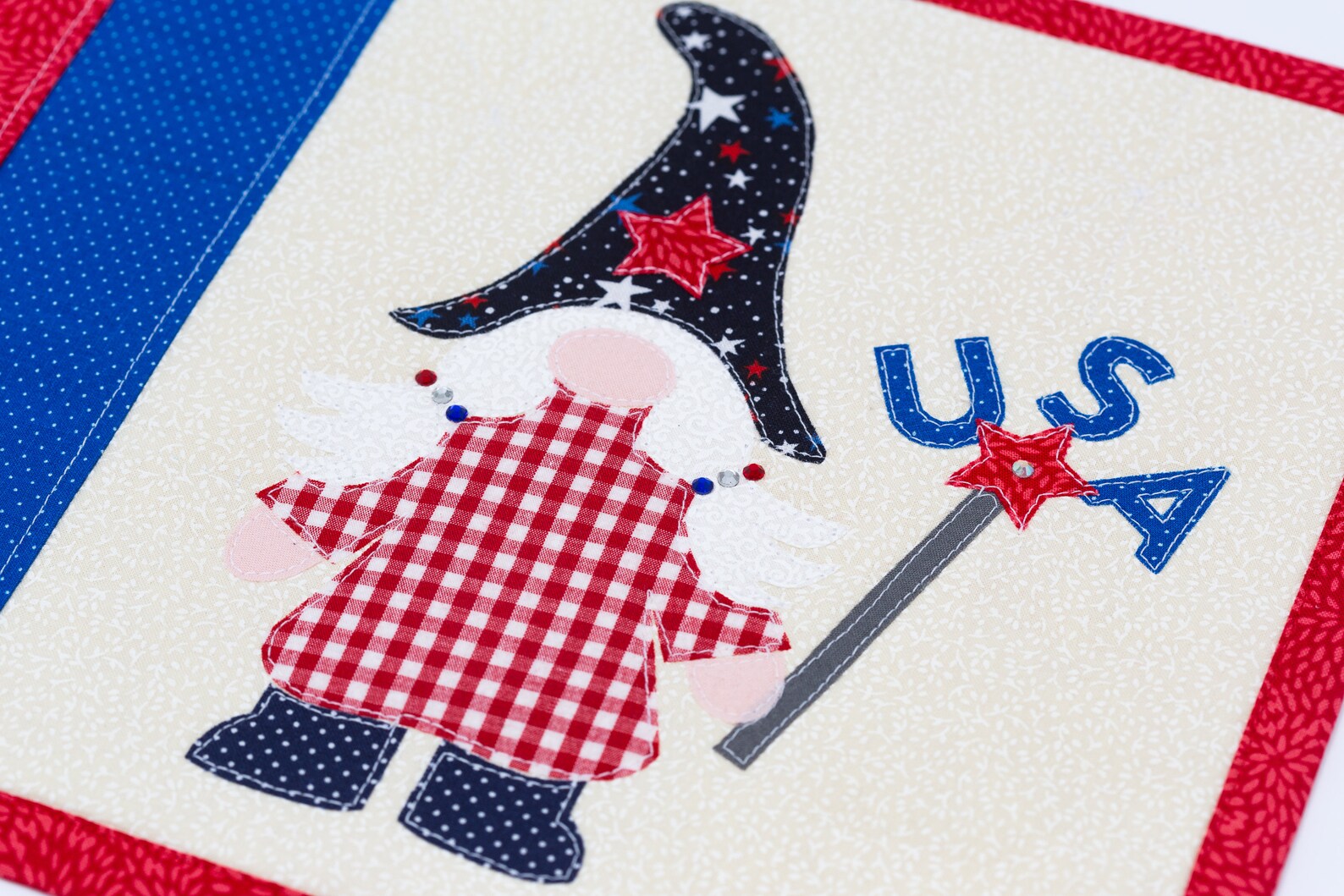 Placemats Set of Two Fourth of July 4 Independence Day Gnome Etsy