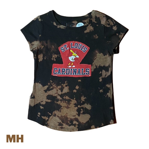 Reworked and Repurposed St. Louis Cardinals Youth Girl's T-Shirt