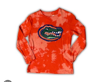 Reworked and Repurposed Florida Gator Long Sleeve Youth T-Shirt