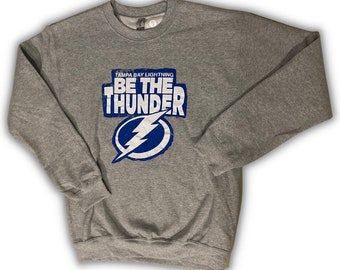 Vintage Tampa Bay Lightning Crewneck Sweatshirt Size Xtra 