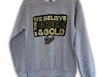 Reworked and Repurposed Bulls Crewneck