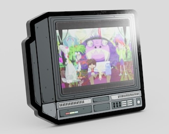 2.5" Lenticular FHFIF CRTV Enamel Pin