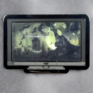 2.5&quot; Lenticular Arkham Asylum Flat Screen Enamel Pin