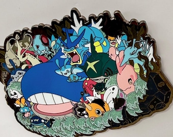 4" Wailord Deluxe Enamel PIn