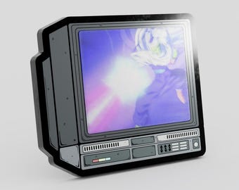 2.5" Lenticular Namek Beam CRTV Enamel Pin