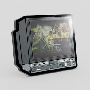 Pin esmaltado lenticular RE4 CRTV de 2,5"