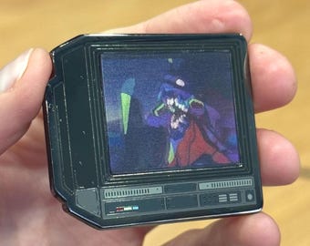 2.5" Lenticular Eva-01 Roar CRTV Enamel Pin