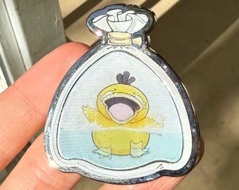 Lenticular Fishbag Psyduck 2" Enamel PIn