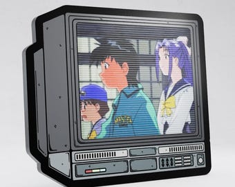 2.5" Lenticular Ghost Stories CRTV Enamel Pin