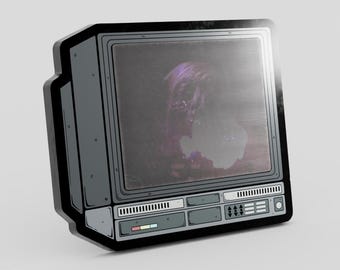 2.5" Lenticular The Thing CRTV Enamel Pin