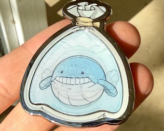 Lenticular Fishbag Wailmer 2" Enamel PIn