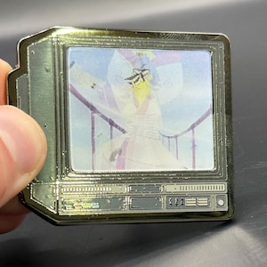 2.5&quot; Lenticular SJ CRTV Enamel Pin