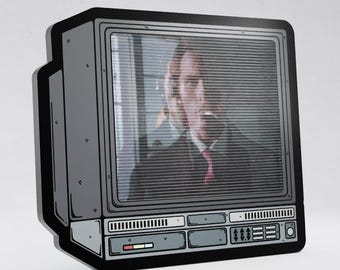 2.5" Lenticular American Psycho CRTV Enamel Pin