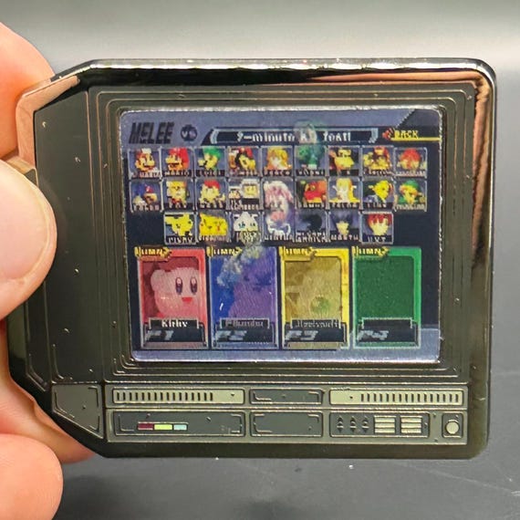 2.5" Lenticular Smash Melee CRTV Enamel Pin