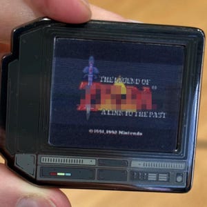 2.5&quot; Lenticular Link To Past CRTV Enamel Pin