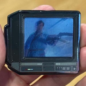 2.5&quot; Lenticular Evil Dead CRTV Enamel Pin