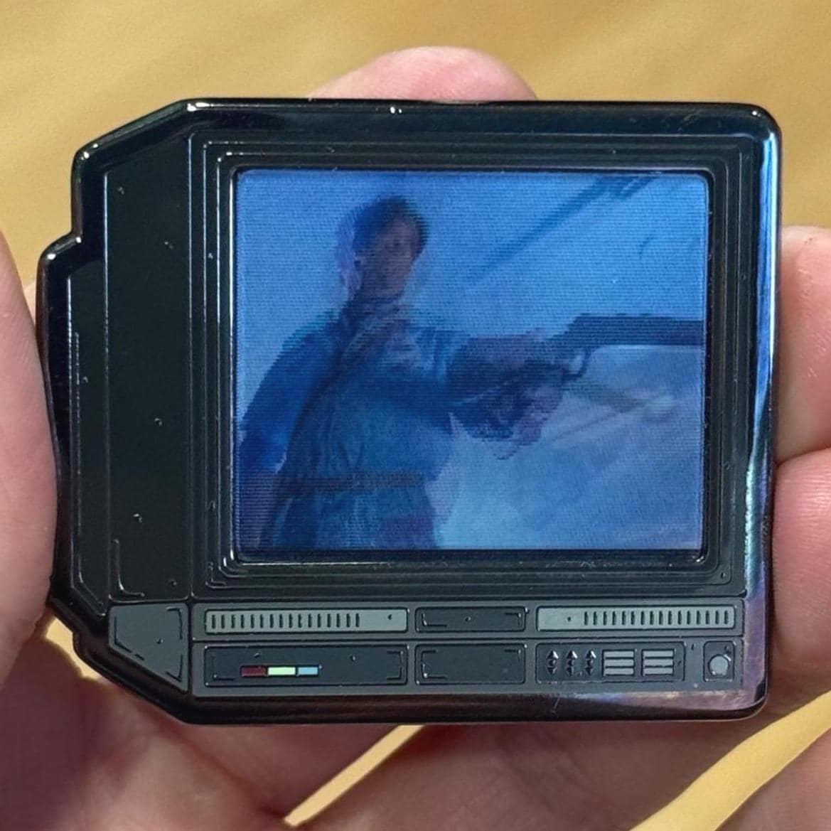 2.5" Lenticular Evil Dead CRTV Enamel Pin