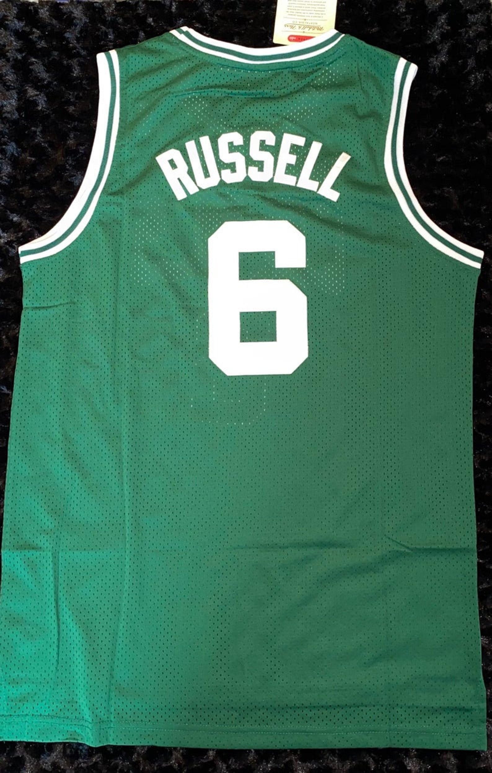 Boston Celtics Bill Russell Jersey NBA Hardwood Classics Etsy
