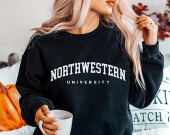 Vintage Northwestern University Sweatshirt Etsy UK