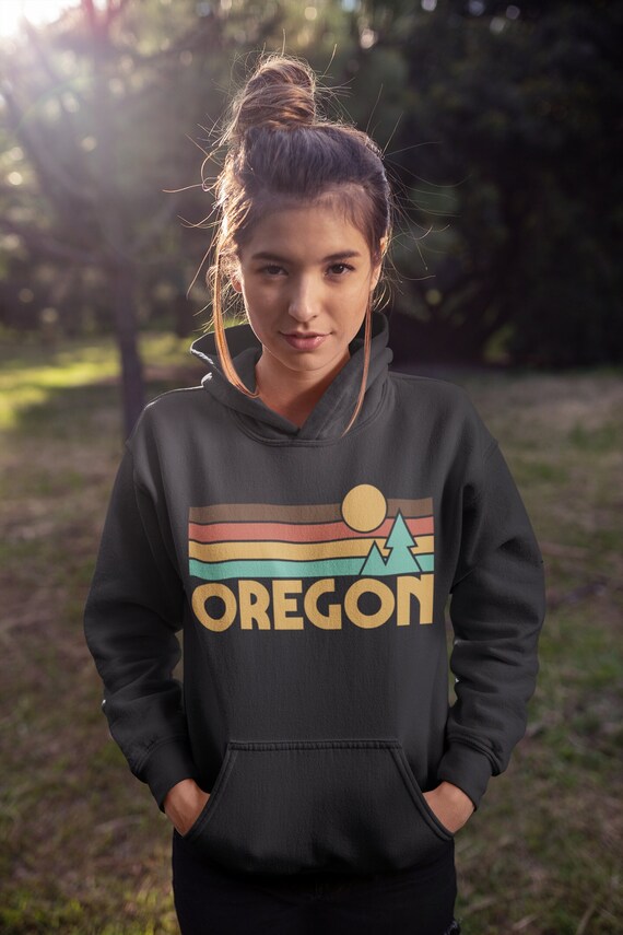 Oregon Hoodie Retro Hoodie Unisex Hoodie Mountain Hoodie