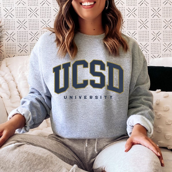 Ucsd Sweatshirt - University of California San Diego - Ucsd crewneck - Ucsd sweater - Ucsd shirt - Ucsd Student Gift