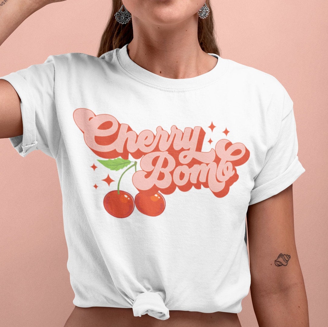 Cherry Bomb Vintage T-shirt / Cute T-shirt / Summer Tee / Graphic