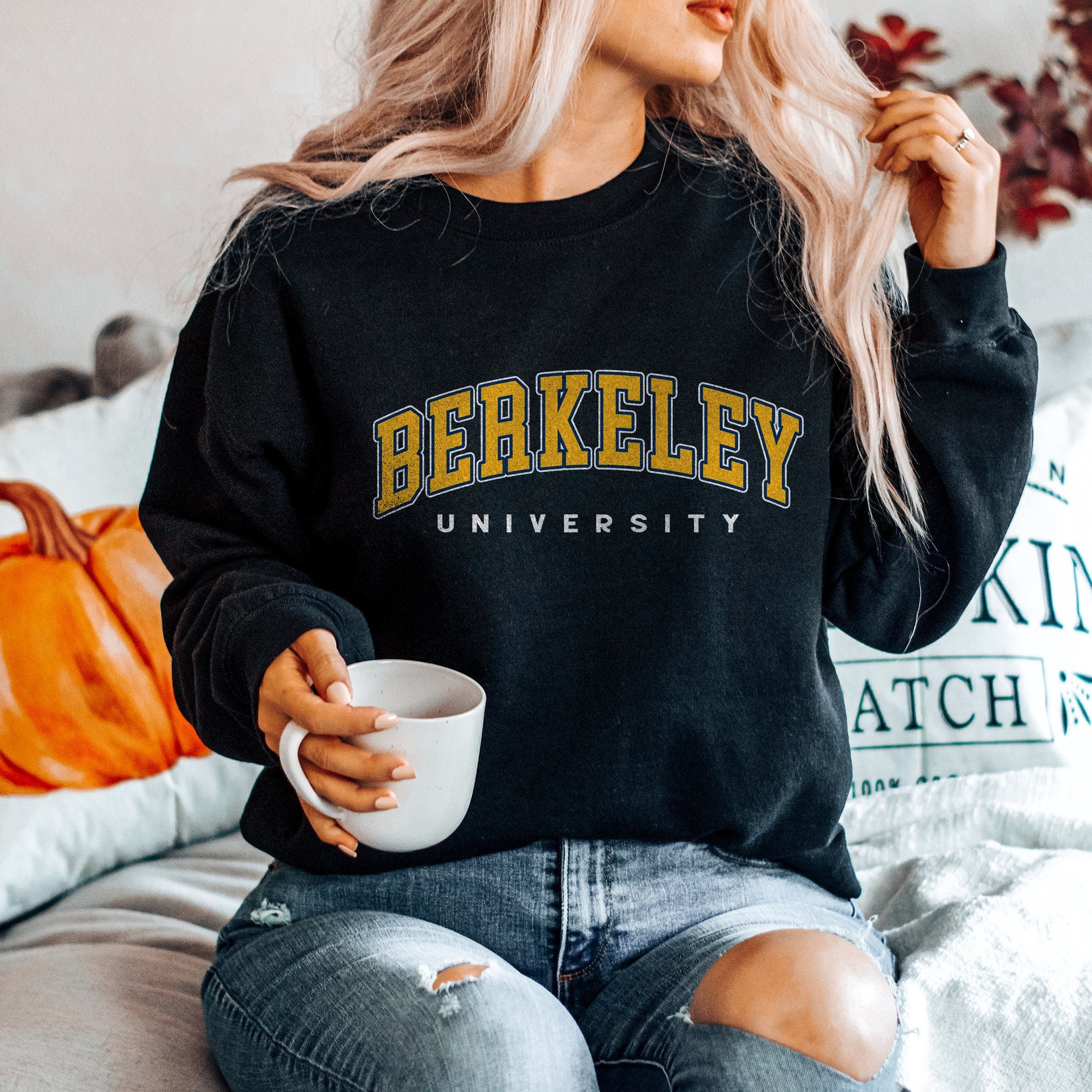 Vintage 90s UC Berkeley Sweatshirt Sweater Crewneck XXL Russell